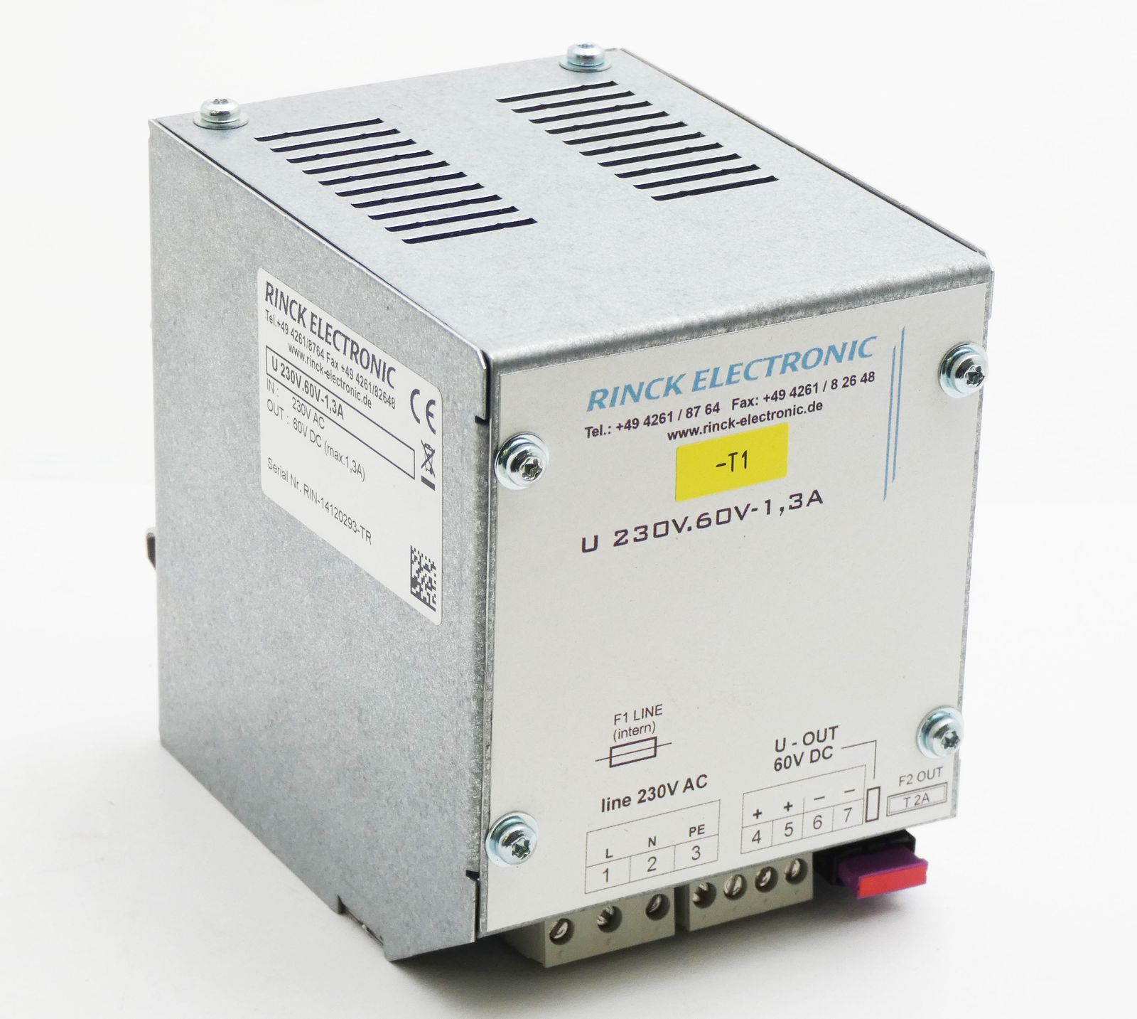 U 230V.60V-1,3A