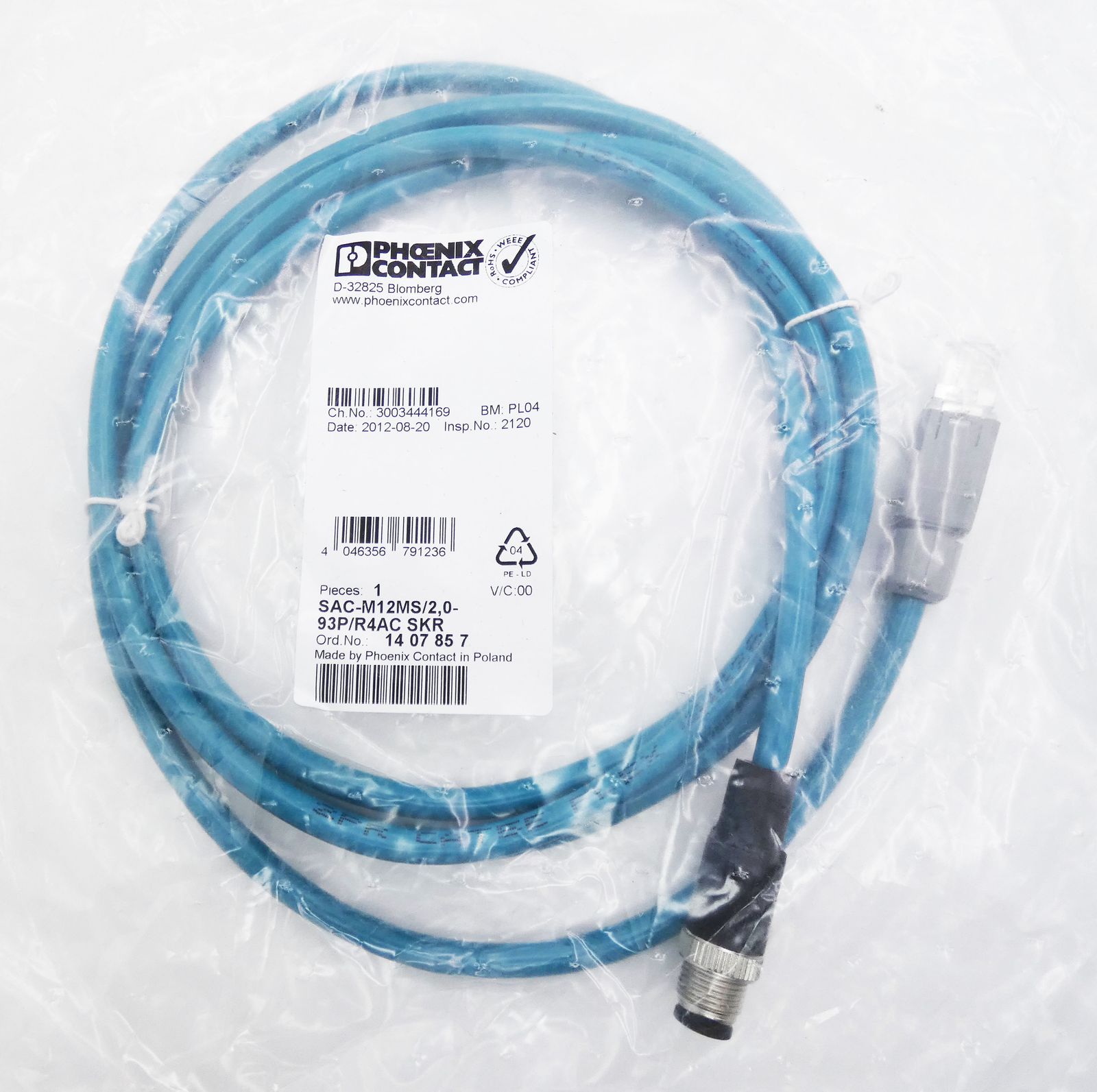 SAC-M12MS/2,0-93P/R4AC SKR
