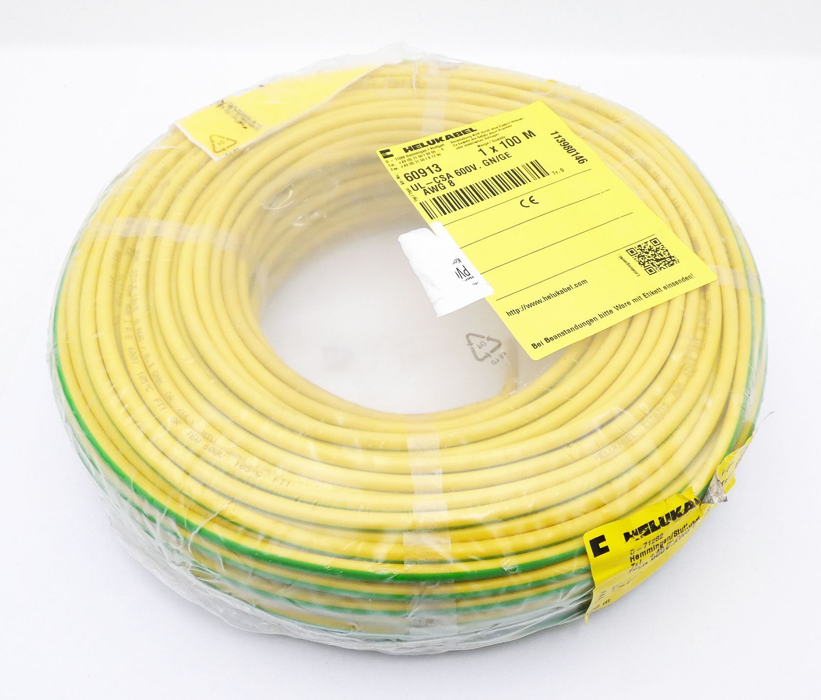 UL-CSA 600V. AWG 8