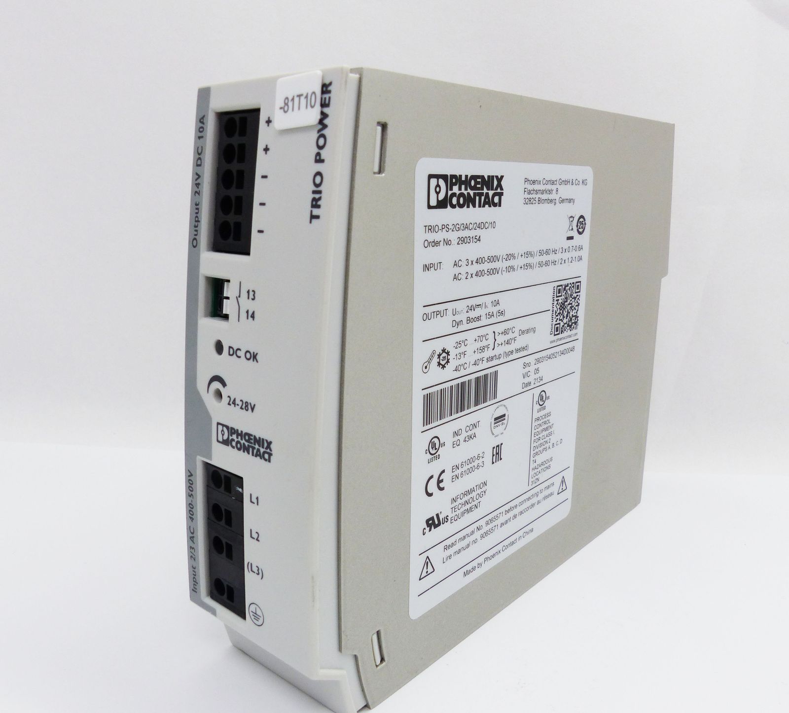 TRIO-PS-2G/3AC/24DC/10