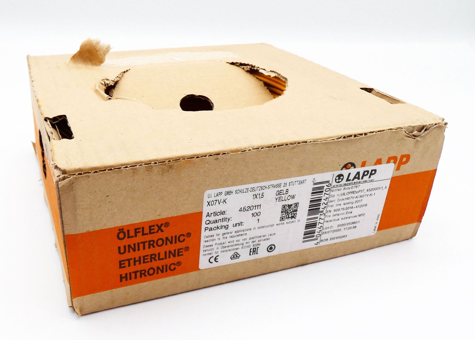 X07V-K 1X1,5