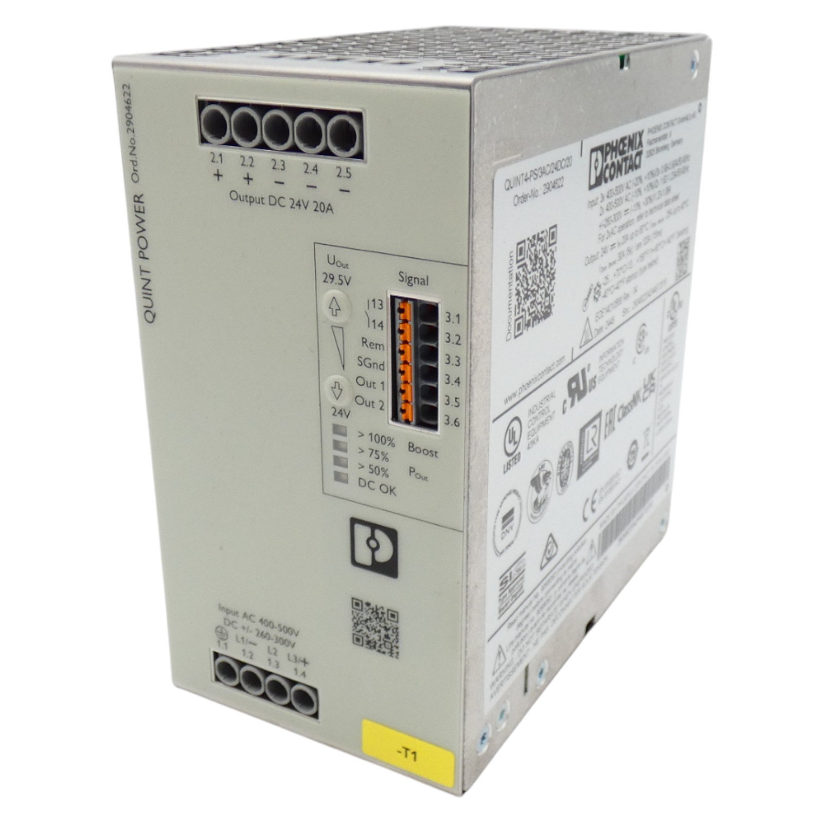 QUINT4-PS/3AC/24DC/20